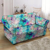 Mermaid Galaxy Print Loveseat Cover-grizzshop