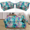 Mermaid Galaxy Print Loveseat Cover-grizzshop