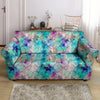 Mermaid Galaxy Print Loveseat Cover-grizzshop