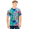 Mermaid Galaxy Print Men T Shirt-grizzshop