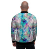 Mermaid Galaxy Print Men's Bomber Jacket-grizzshop