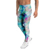 Mermaid Galaxy Print Men's Leggings-grizzshop