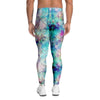 Mermaid Galaxy Print Men's Leggings-grizzshop