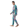 Mermaid Galaxy Print Men's Pajamas-grizzshop