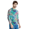 Mermaid Galaxy Print Men's Sweatshirt-grizzshop