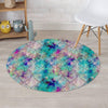 Mermaid Galaxy Print Round Rug-grizzshop