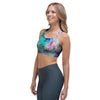 Mermaid Galaxy Print Sports Bra-grizzshop