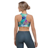 Mermaid Galaxy Print Sports Bra-grizzshop