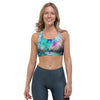 Mermaid Galaxy Print Sports Bra-grizzshop