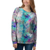 Mermaid Galaxy Print Women's Sweatshirt-grizzshop