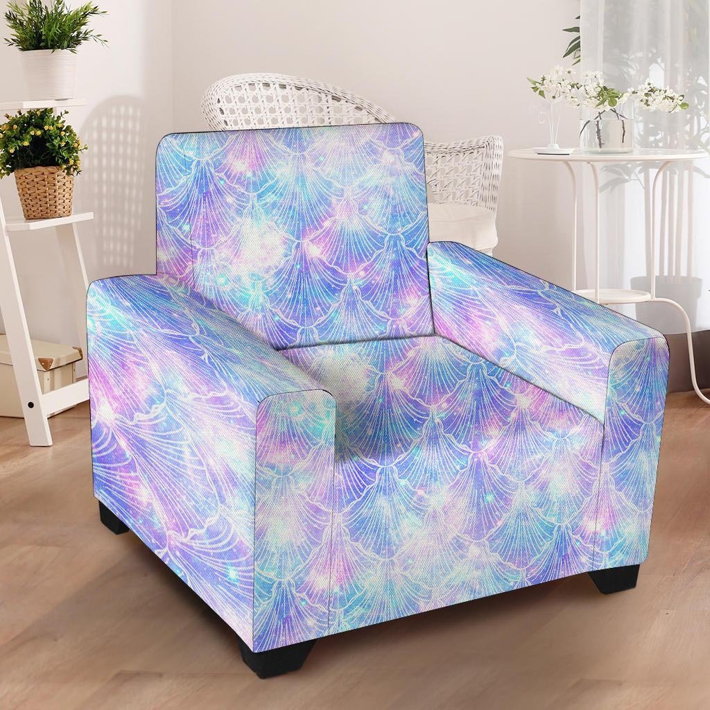 Mermaid Galaxy Space Armchair Cover-grizzshop