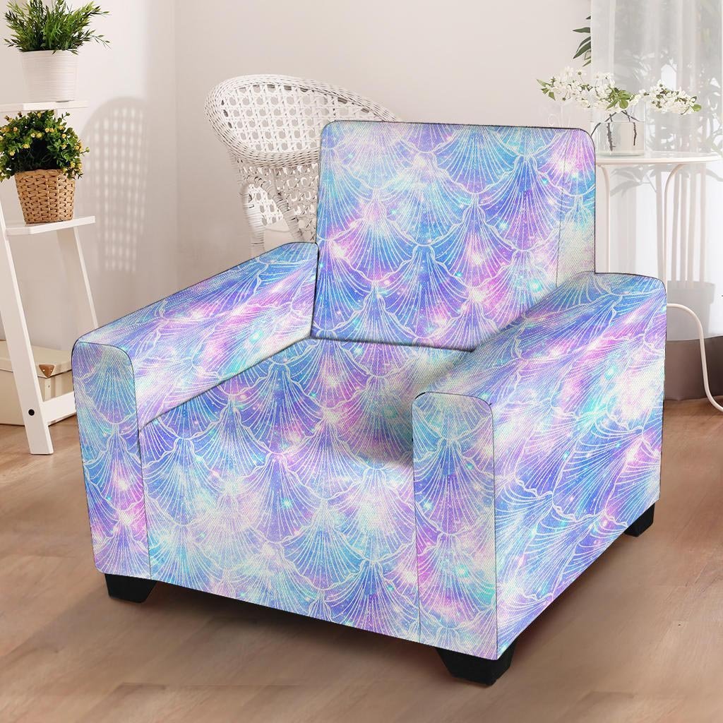 Mermaid Galaxy Space Armchair Cover-grizzshop