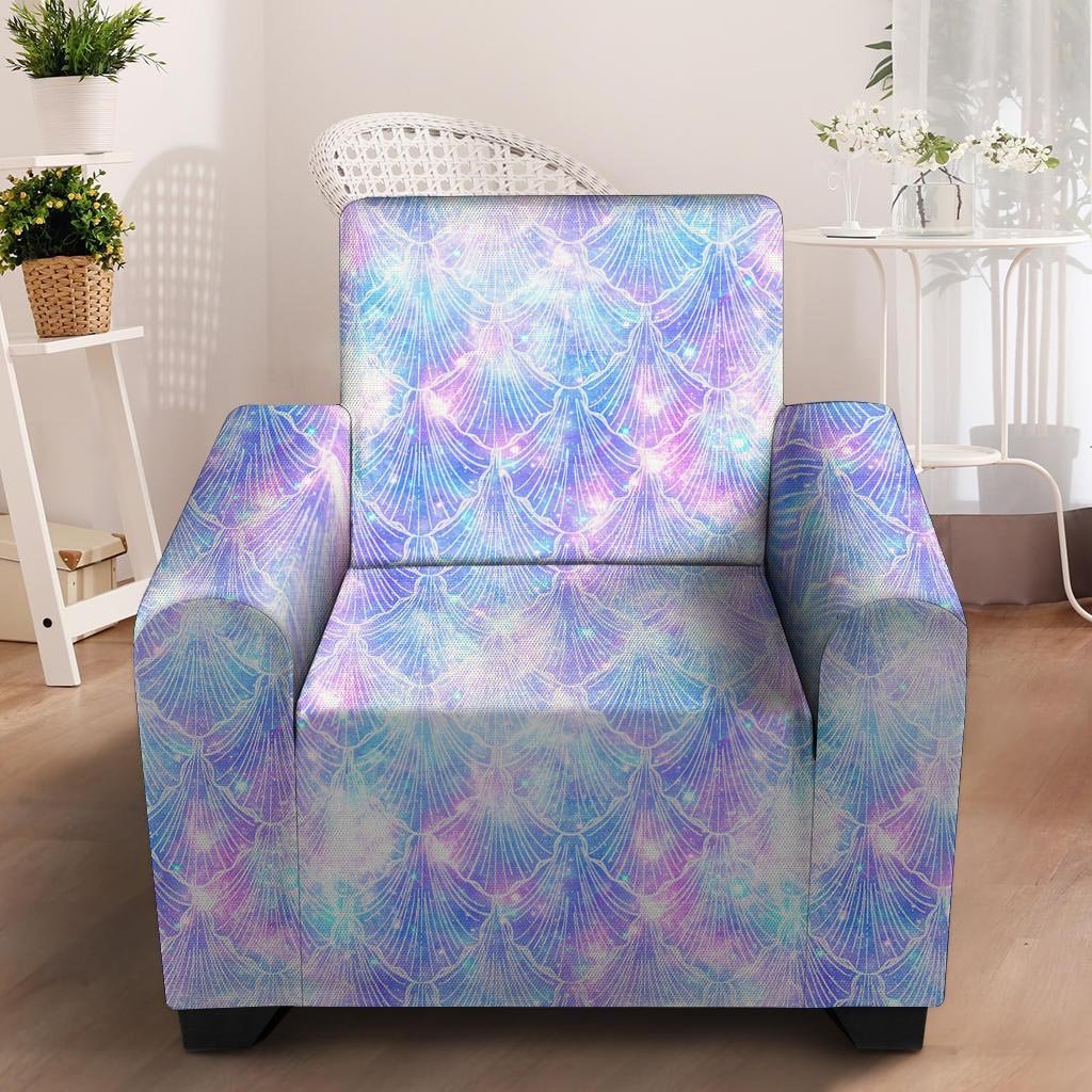 Mermaid Galaxy Space Armchair Cover-grizzshop