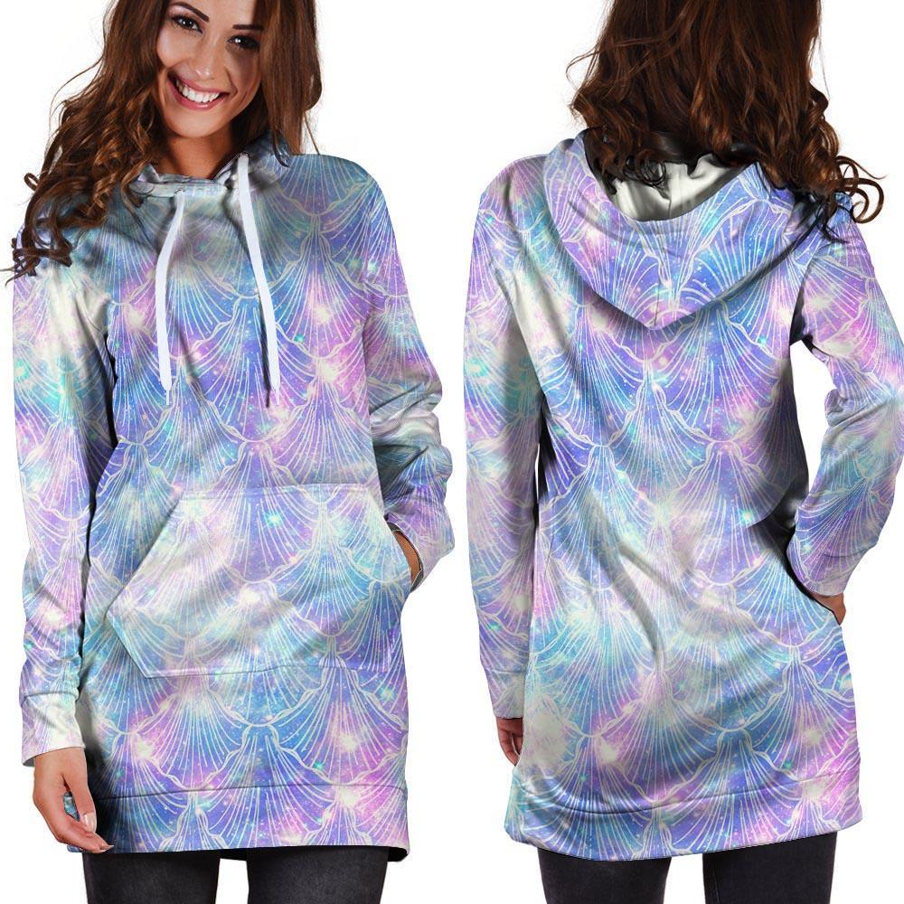 Mermaid Galaxy Space Hoodie Dress-grizzshop