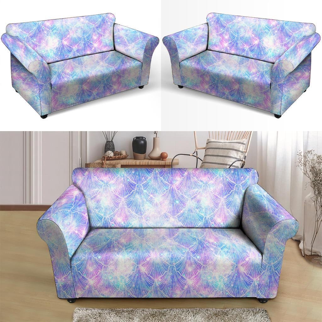 Mermaid Galaxy Space Loveseat Cover-grizzshop