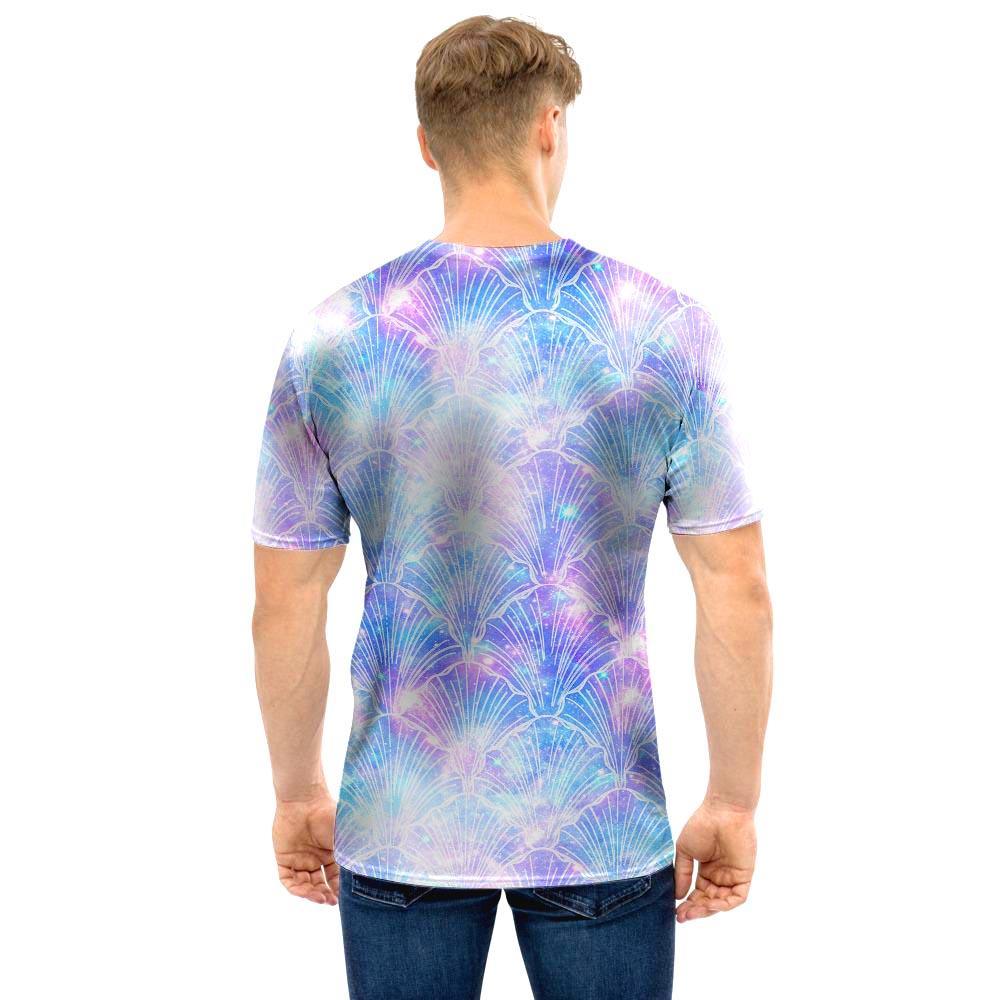 Mermaid Galaxy Space Men T Shirt-grizzshop