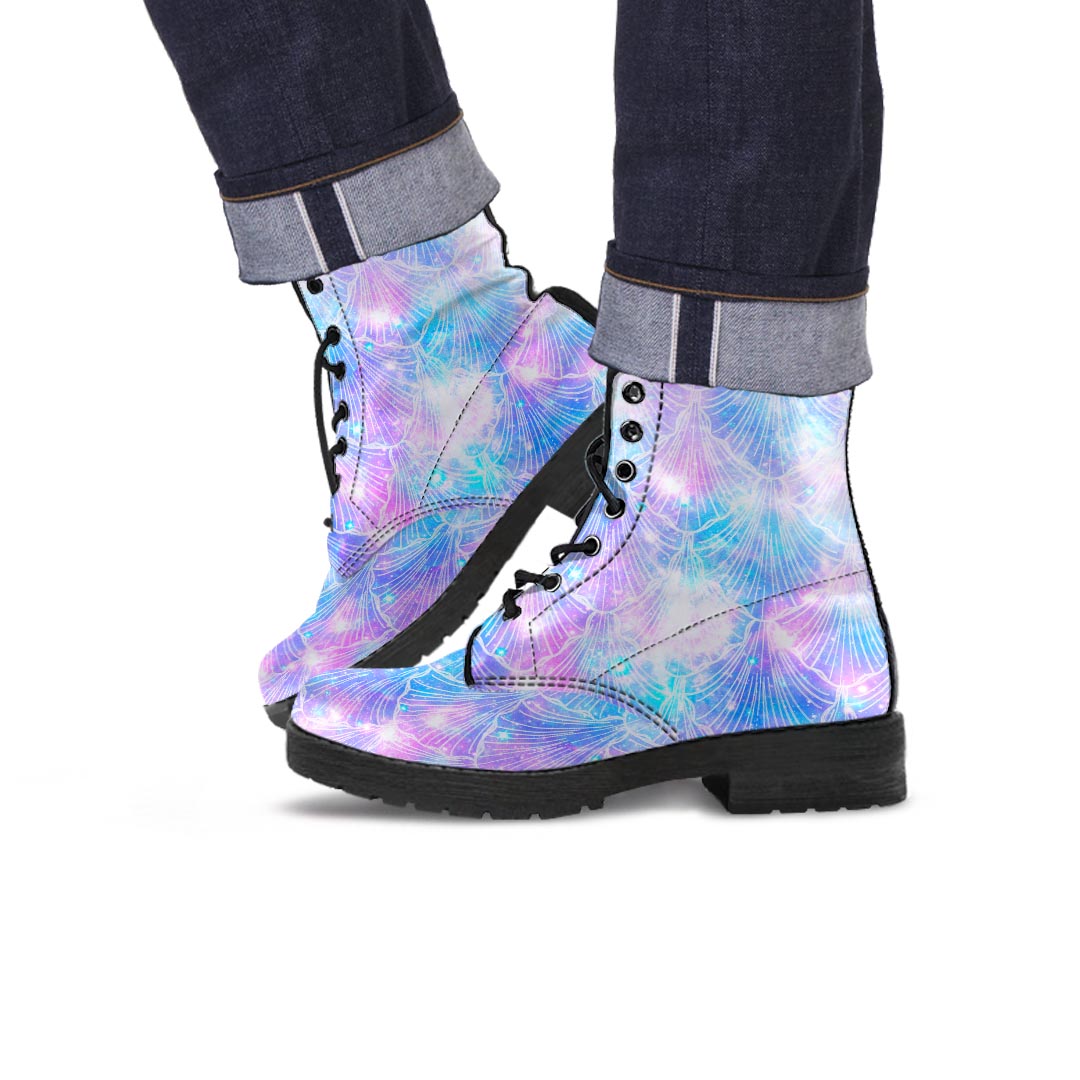 Mermaid Galaxy Space Men's Boots-grizzshop