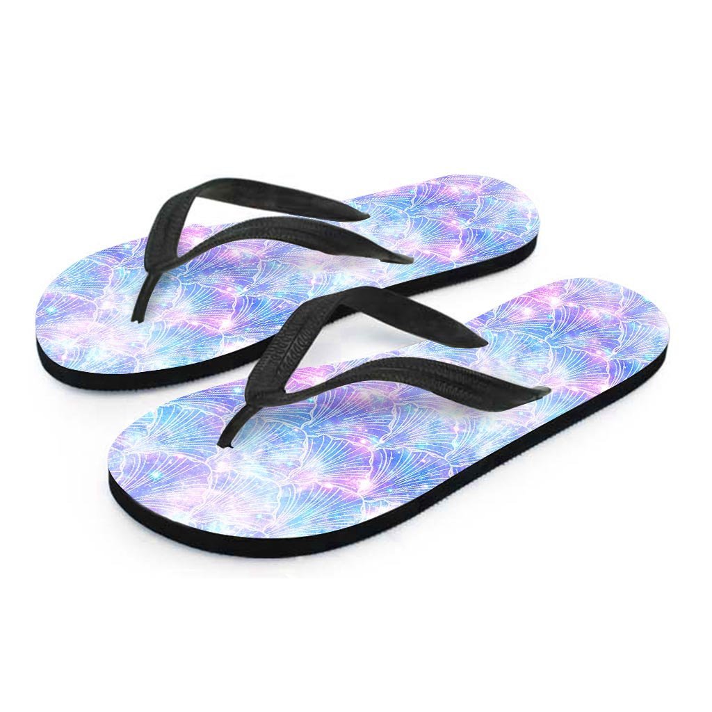 Mermaid Galaxy Space Men's Flip Flops-grizzshop