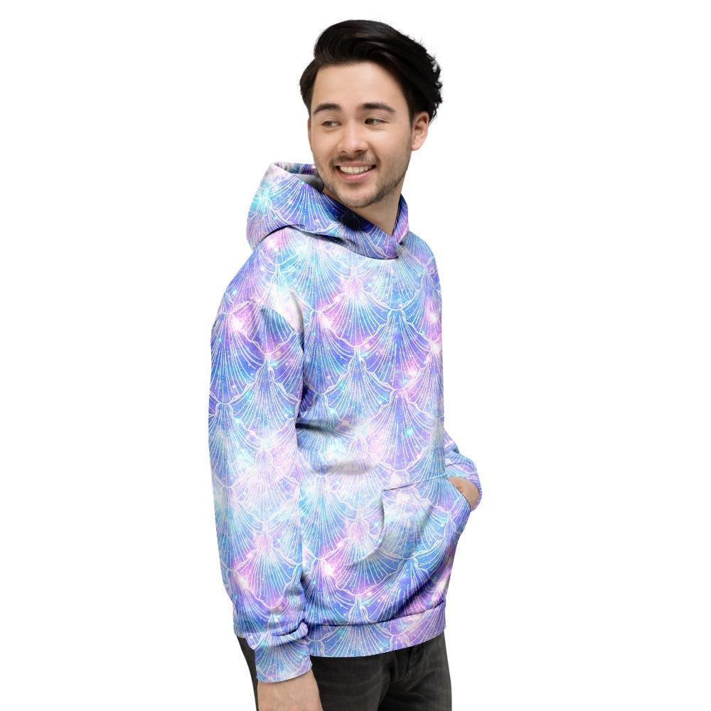 Mermaid Galaxy Space Men's Hoodie-grizzshop