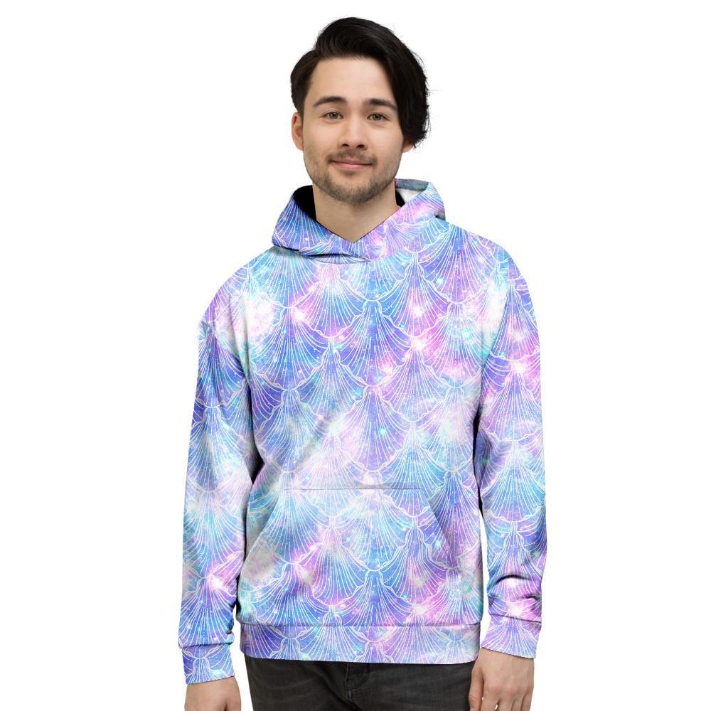 Mermaid Galaxy Space Men's Hoodie-grizzshop