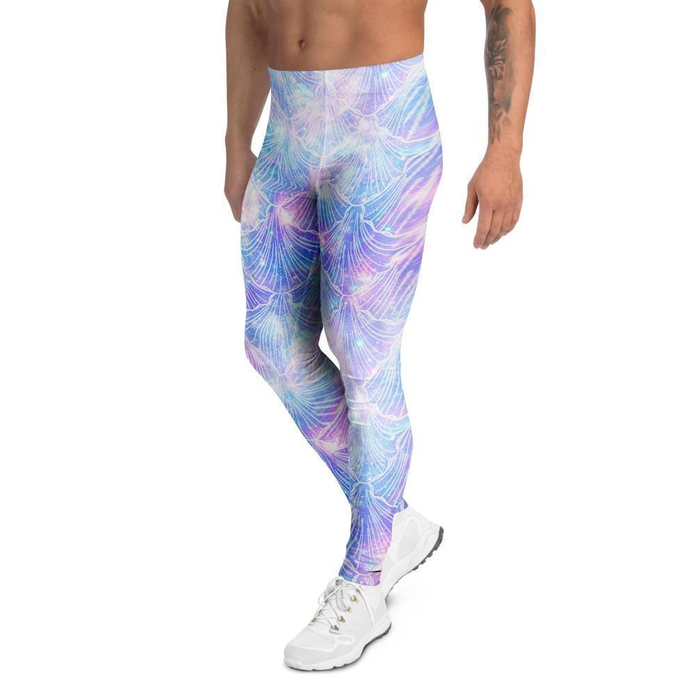 Mermaid Galaxy Space Men's Leggings-grizzshop