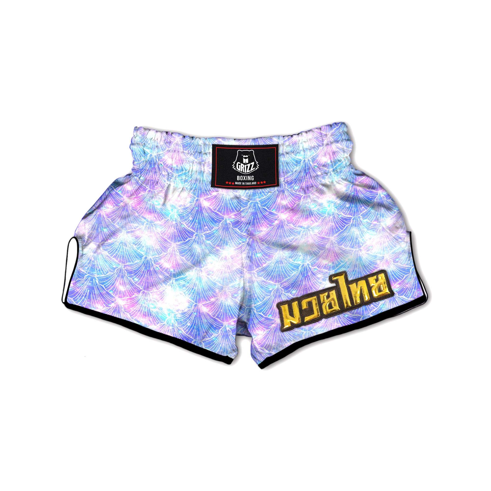 Mermaid Galaxy Space Muay Thai Boxing Shorts-grizzshop