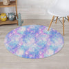 Mermaid Galaxy Space Round Rug-grizzshop