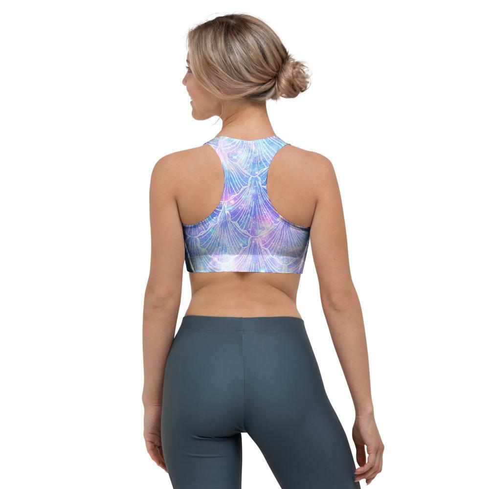 Mermaid Galaxy Space Sports Bra-grizzshop