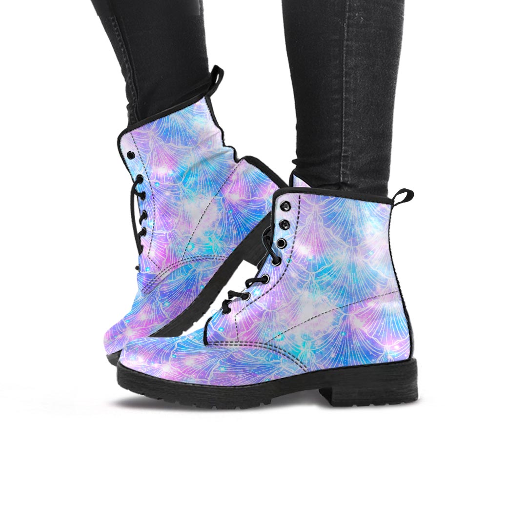 Mermaid Galaxy Space Women's Boots-grizzshop