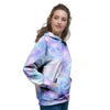 Mermaid Galaxy Space Women's Hoodie-grizzshop