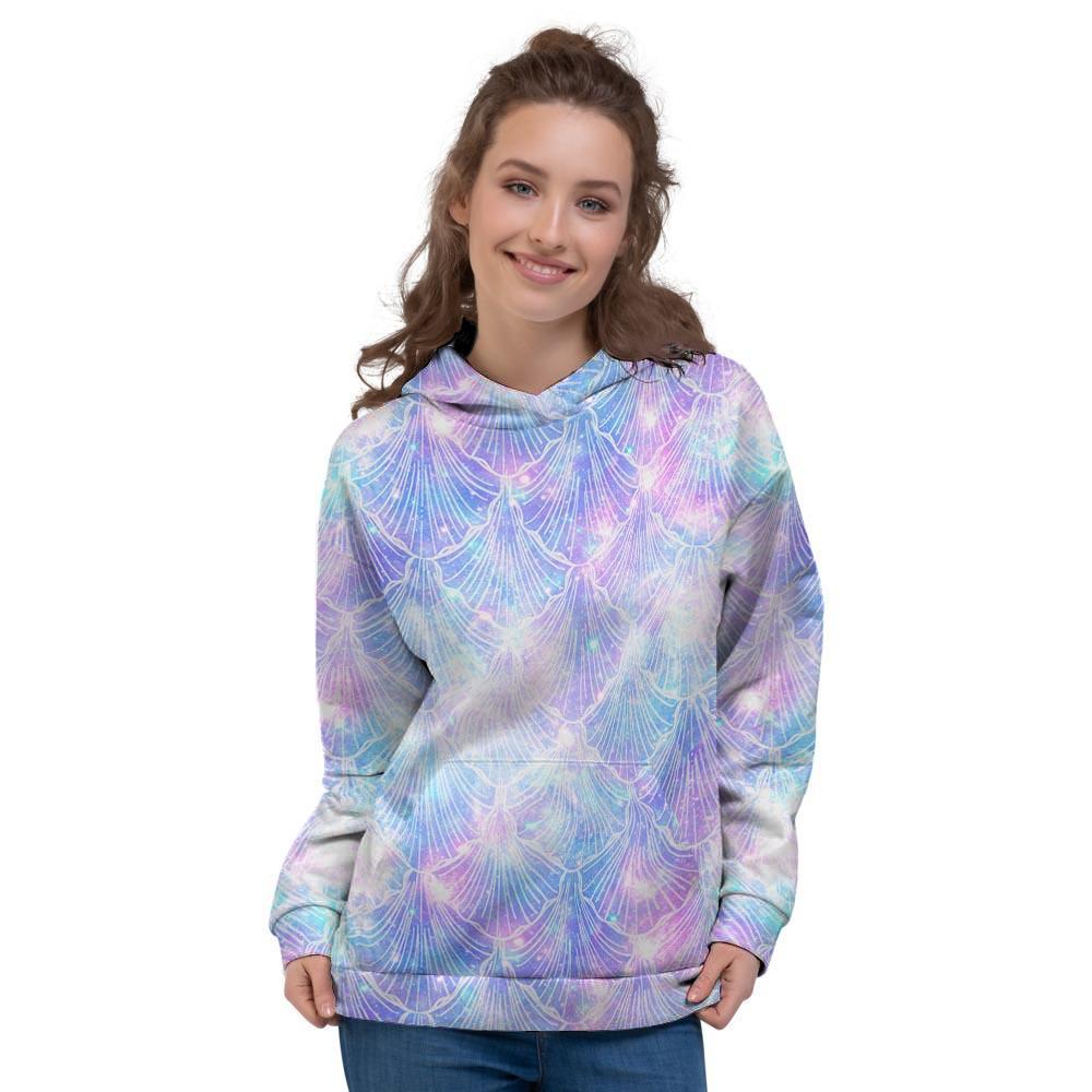 Mermaid Galaxy Space Women's Hoodie-grizzshop