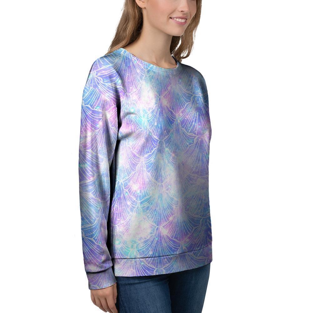 Mermaid Galaxy Space Women's Sweatshirt-grizzshop