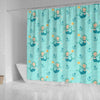 Mermaid Pastel Pattern Print Bathroom Shower Curtain-grizzshop