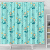 Mermaid Pastel Pattern Print Bathroom Shower Curtain-grizzshop