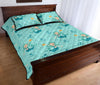 Mermaid Pastel Pattern Print Bed Set Quilt-grizzshop