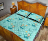 Mermaid Pastel Pattern Print Bed Set Quilt-grizzshop