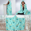 Mermaid Pastel Pattern Print Hooded Blanket-grizzshop