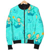 Mermaid Pastel Pattern Print Men's Bomber Jacket-grizzshop