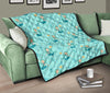 Mermaid Pastel Pattern Print Quilt-grizzshop