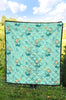 Mermaid Pastel Pattern Print Quilt-grizzshop