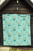 Mermaid Pastel Pattern Print Quilt-grizzshop