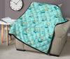 Mermaid Pastel Pattern Print Quilt-grizzshop