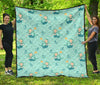 Mermaid Pastel Pattern Print Quilt-grizzshop