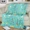 Mermaid Pattern Print Blanket-grizzshop