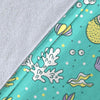 Mermaid Pattern Print Blanket-grizzshop