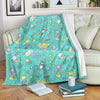 Mermaid Pattern Print Blanket-grizzshop