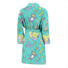 Mermaid Pattern Print Men Long Robe-grizzshop