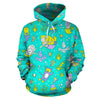 Mermaid Pattern Print Men Women Pullover Hoodie-grizzshop