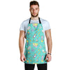 Mermaid Pattern Print Men's Apron-grizzshop