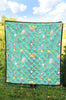 Mermaid Pattern Print Quilt-grizzshop